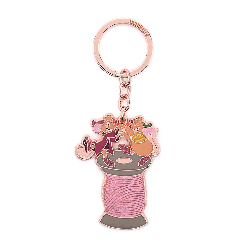 Loungefly Disney Cinderella Jaq And Gus Spool 2.5 Enamel Keychain