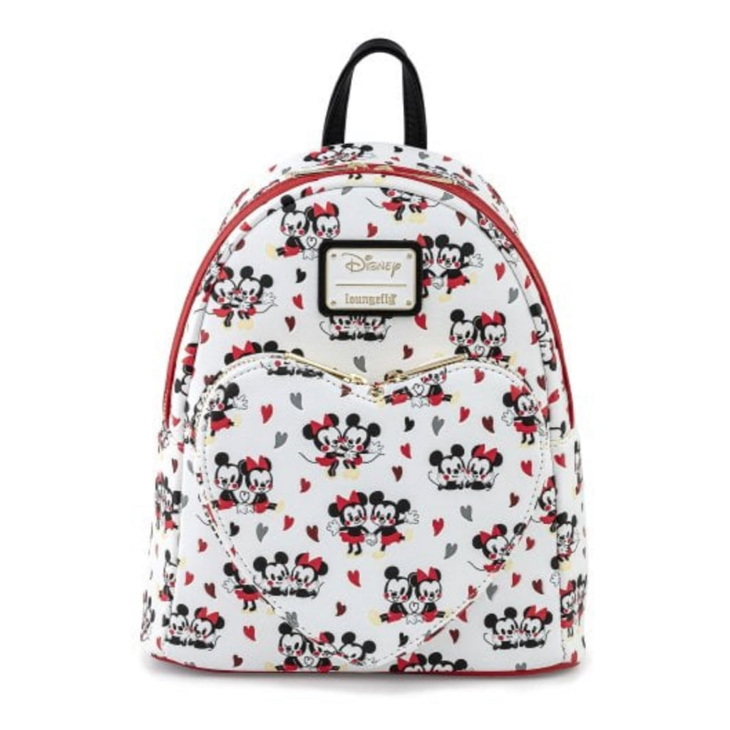 Loungefly Disney Mickey And Minnie Mouse Hearts Mini Backpack