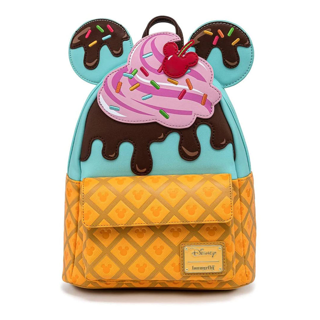 Loungefly Disney Mickie And Minnie Sweets Ice Cream Mini Backpack