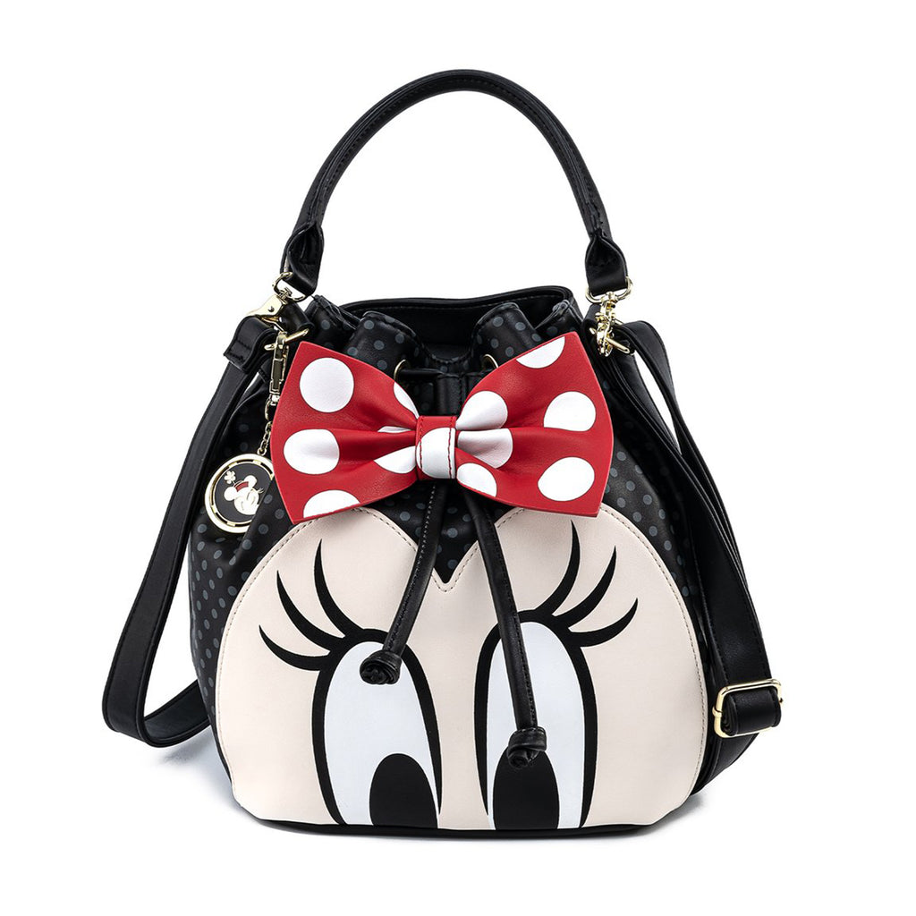 Loungefly Disney Minnie Mouse Bow Bucket Bag Purse