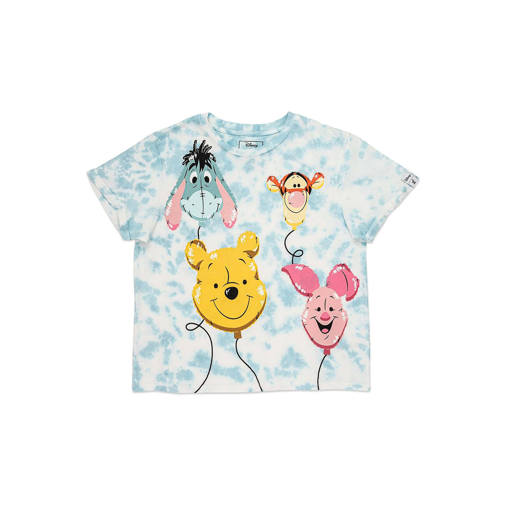 Loungefly Disney Pooh And Friends Balloons Crop Tee Shirt