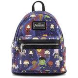 Loungefly Avengers Chibi All Over Print Mini Backpack - Radar Toys