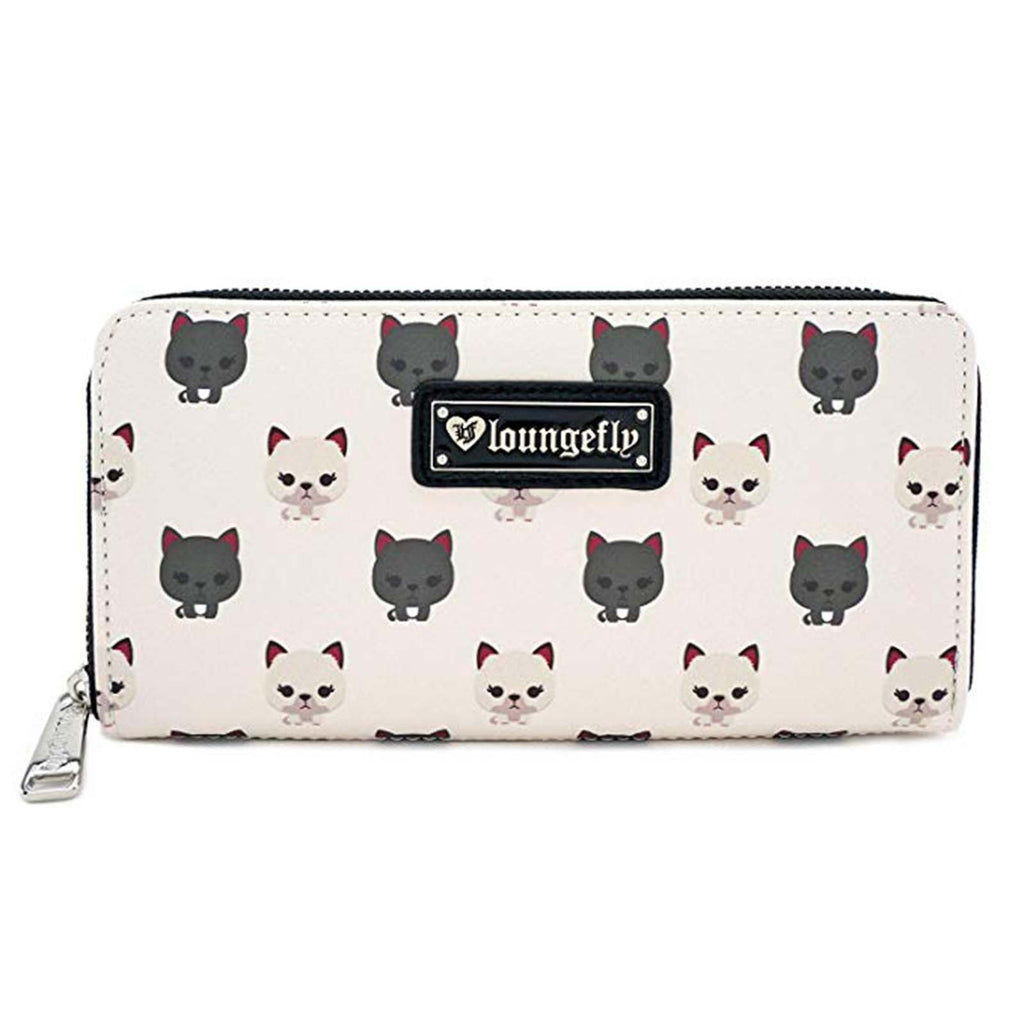 Loungefly Cat All Over Print Zip Around Wallet