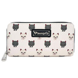 Loungefly Cat All Over Print Zip Around Wallet - Radar Toys