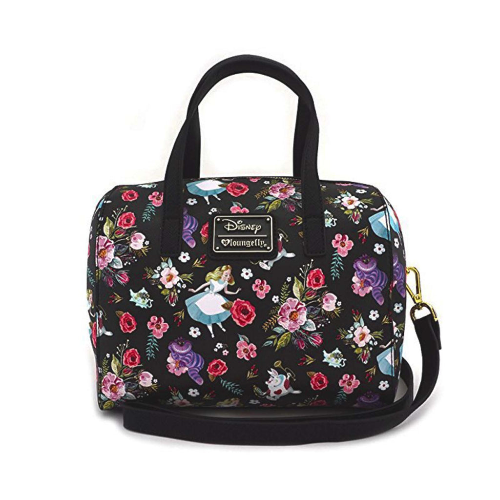 Loungefly Disney Alice In Wonderland Floral Print Crossbody Bag Purse