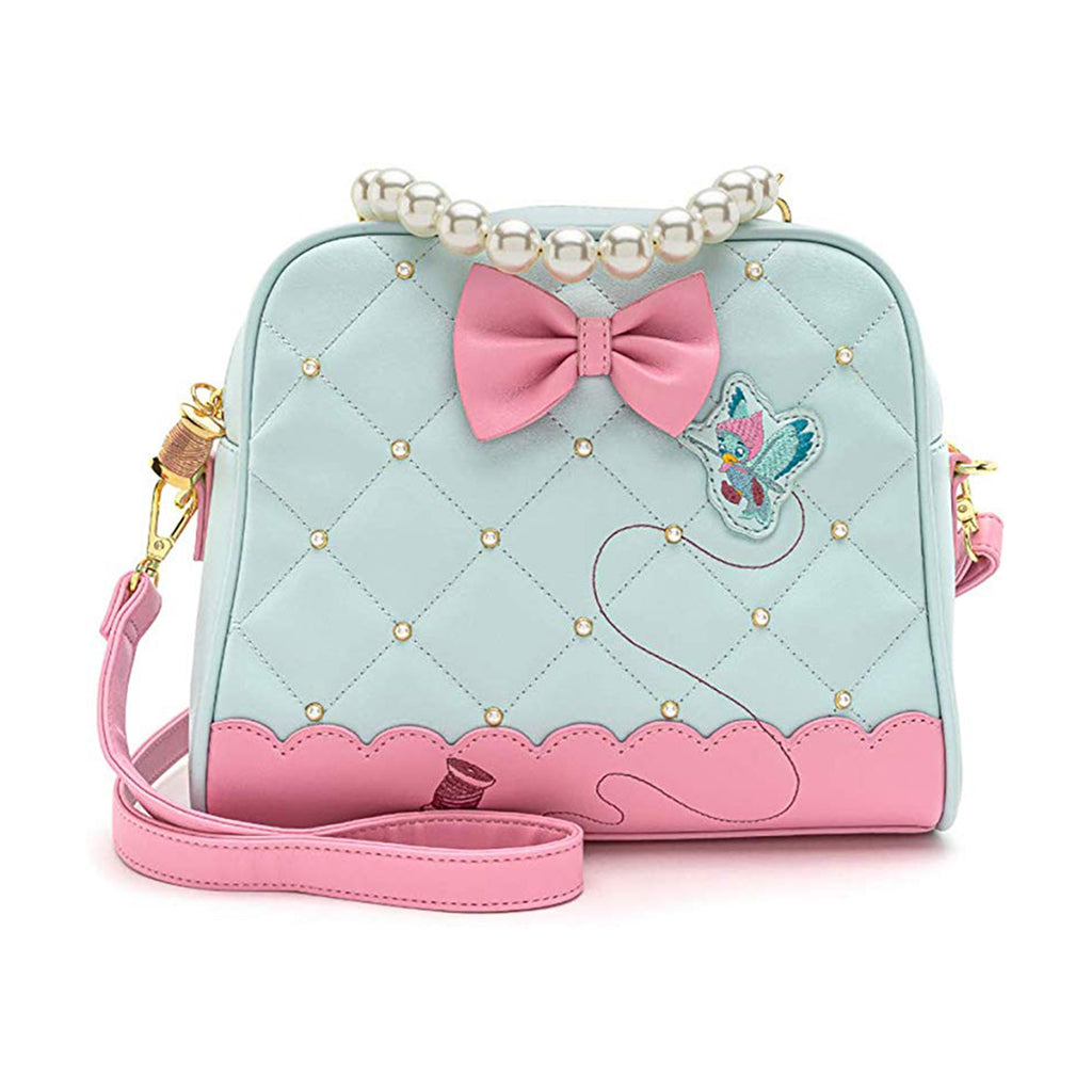 Loungefly Disney Cinderella 80th Anniversary Pearl Handle Crossbody Bag Purse