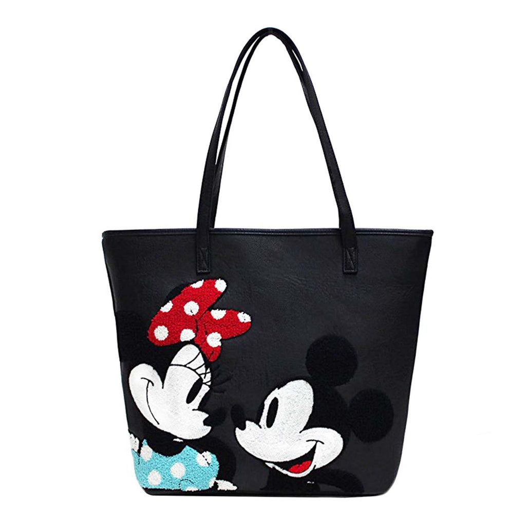 Loungefly Disney Mickey Minnie Mouse Love Black Tote Bag