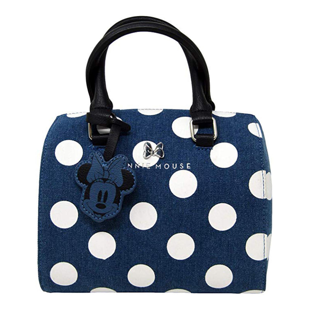 Loungefly Disney Minnie Mouse Denim Polka Dot Duffle Bag Purse