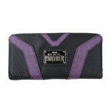 Loungefly Marvel Black Panther Purple Black Zip Around Wallet - Radar Toys