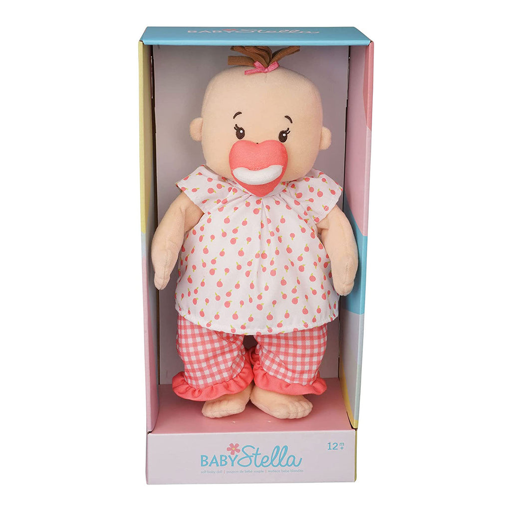 Manhattan Toy Baby Stella Peach 13 Inch Plush Figure - Radar Toys