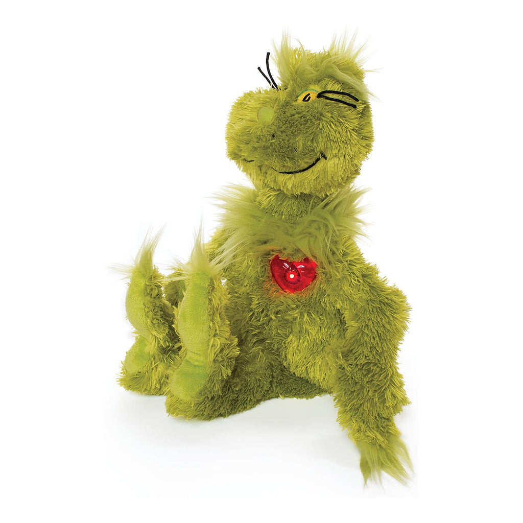 Manhattan Toy Dr Seuss The Grinch Light Up Heart Plush Figure - Radar Toys
