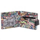 Marvel Comics Black Inside Print Bi-Fold Wallet - Radar Toys