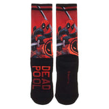 Marvel Deadpool Over Knit 1 Pair Of Crew Socks - Radar Toys