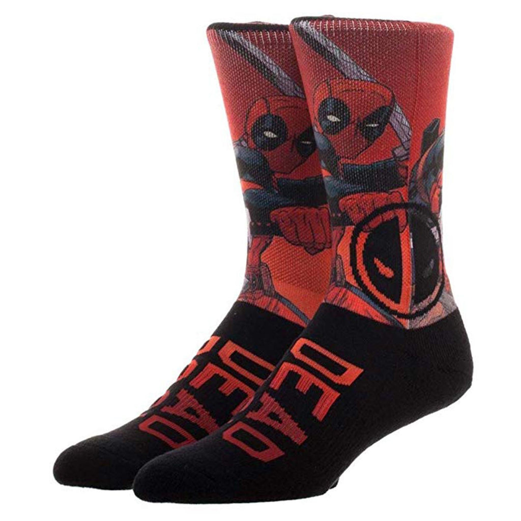Marvel Deadpool Over Knit 1 Pair Of Crew Socks