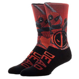 Marvel Deadpool Over Knit 1 Pair Of Crew Socks - Radar Toys