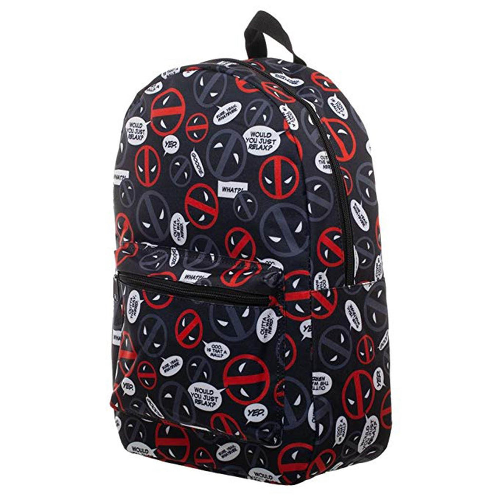 Marvel Deadpool Thought Bubbles Sublimated Backpack