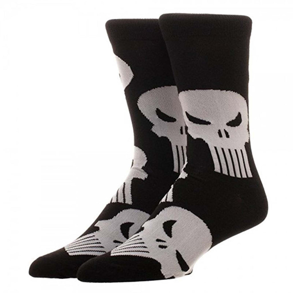Marvel Punisher All Over Print 1 Pair Of Crew Socks
