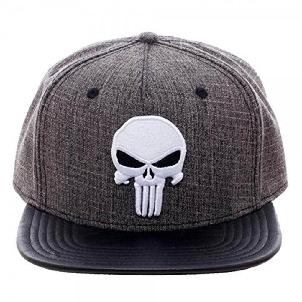 Marvel Punisher Heather Logo Snapback Hat