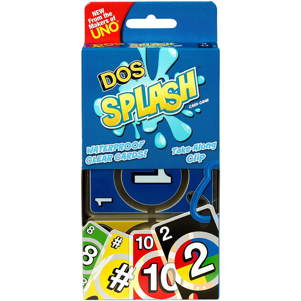 Mattel DOS Splash Waterproof Clear Cards Card Game