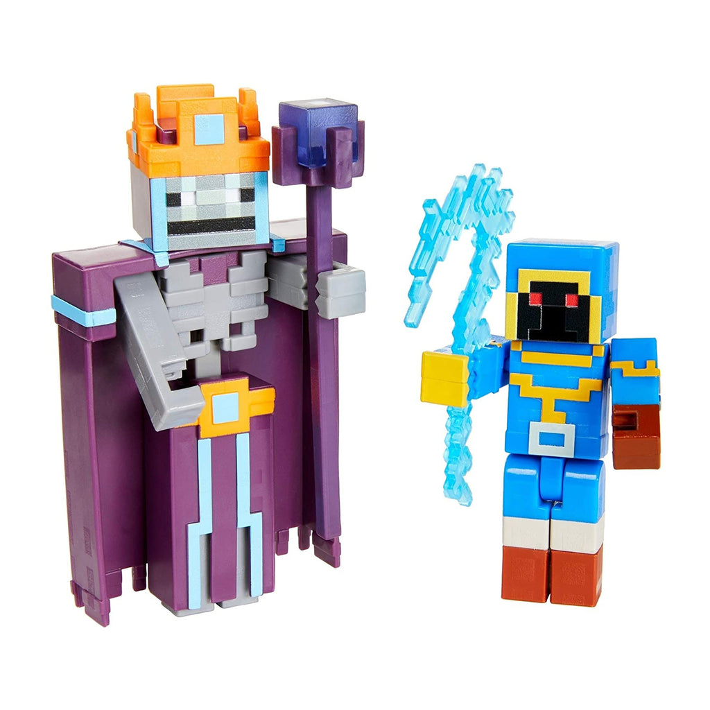 Mattel Minecraft Dungeons Stax Versus Skeleton Necromancer Figure Set