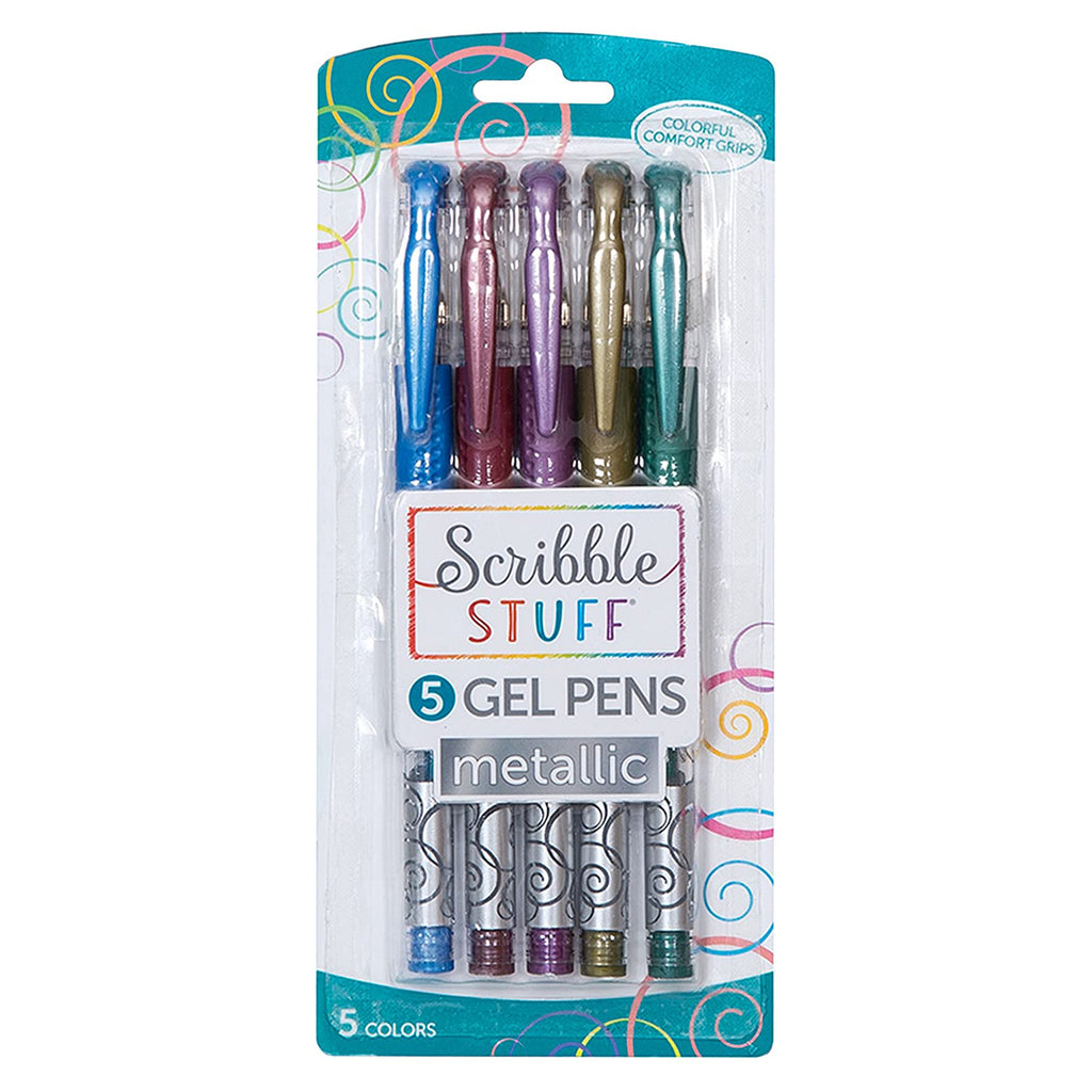 Mattel Scribble Stuff Metallic 5 Count Gel Pens