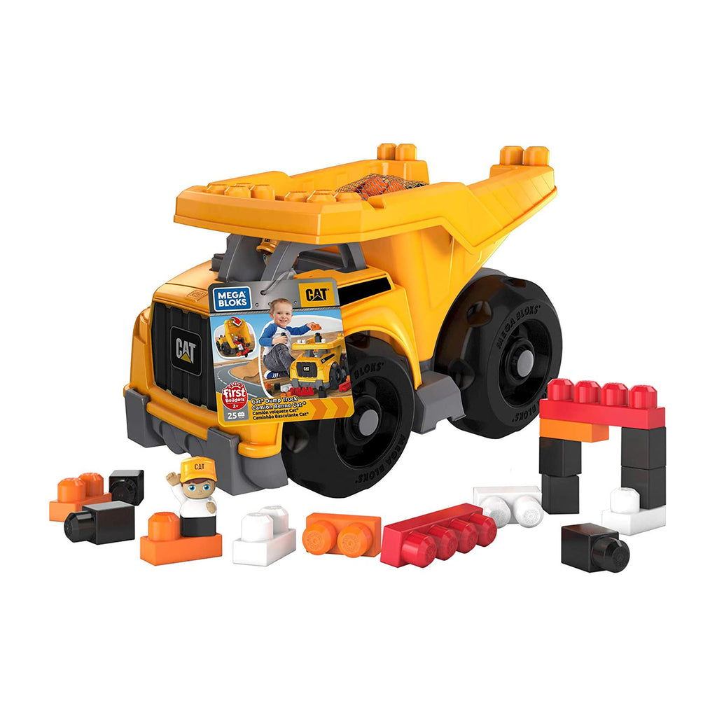 Mega Bloks First Builders Cat Dump Truck With Blocks Play Set - Radar Toys