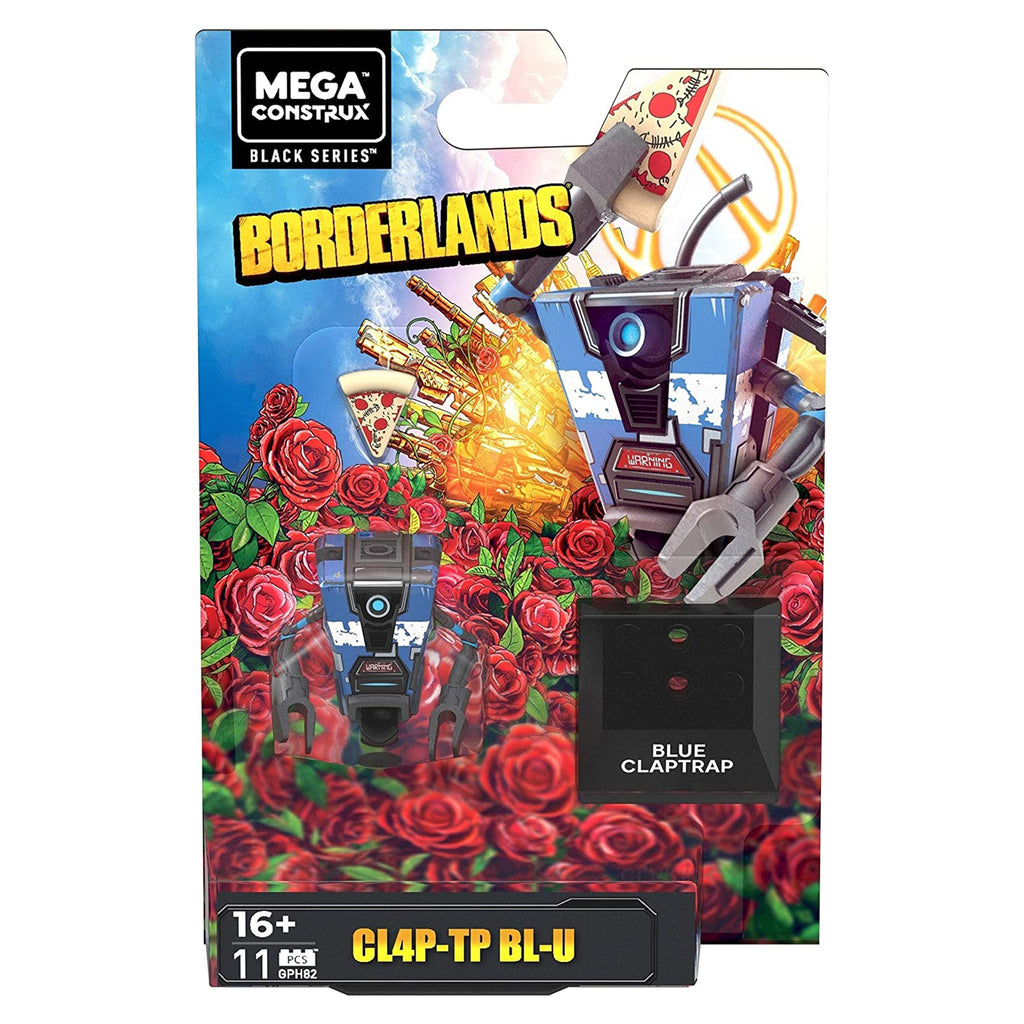 Mega Construx Borderlands CL4P-TP BL-U Claptrap Building Set - Radar Toys