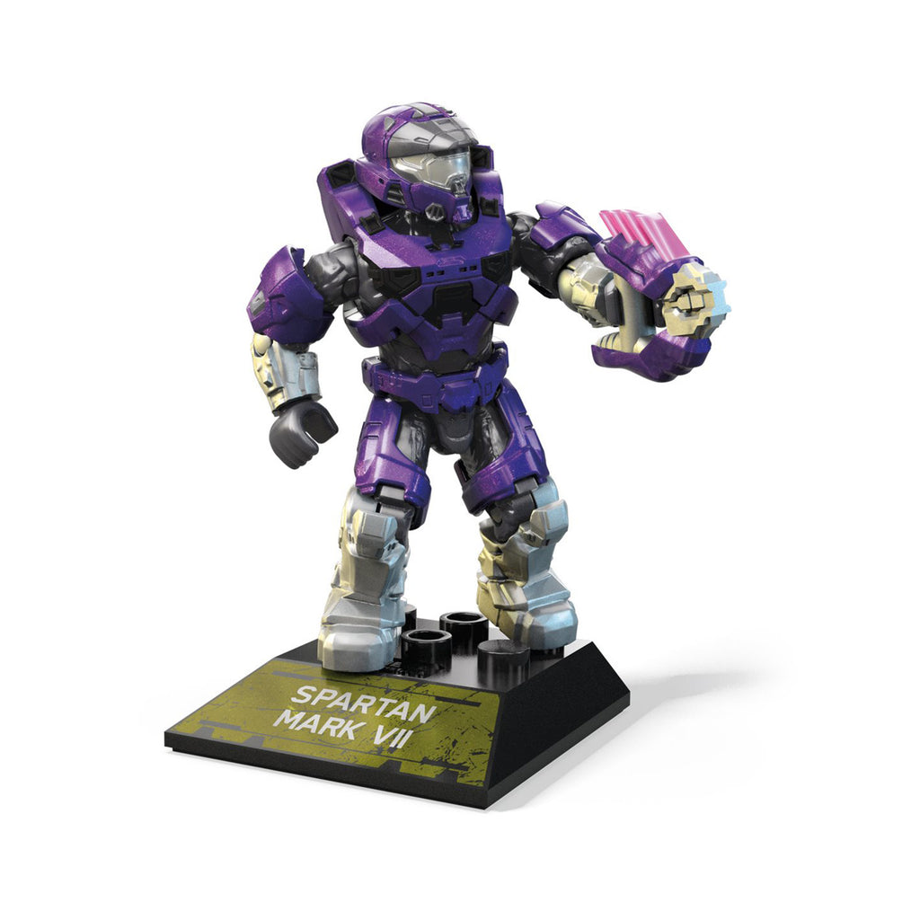 Mega Construx Halo Infinite Spartan Mark VII Purple Building Set - Radar Toys