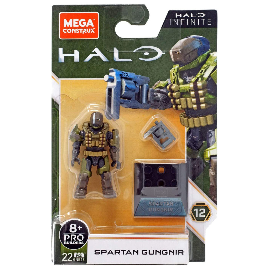 Mega Construx Halo Pro Builders Spartan Gungnir Figure Set - Radar Toys