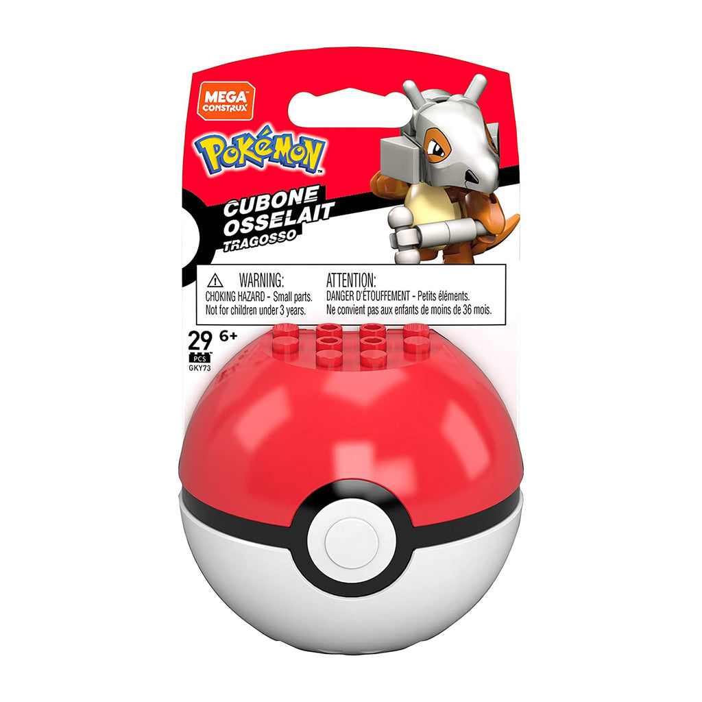 Mega Construx Pokemon Cubone Poke Ball Building Set - Radar Toys