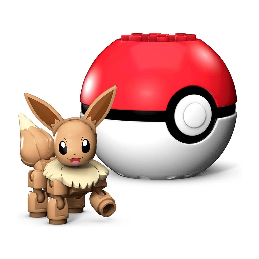 Mega Construx Pokemon Eevee Poke Ball Building Set - Radar Toys