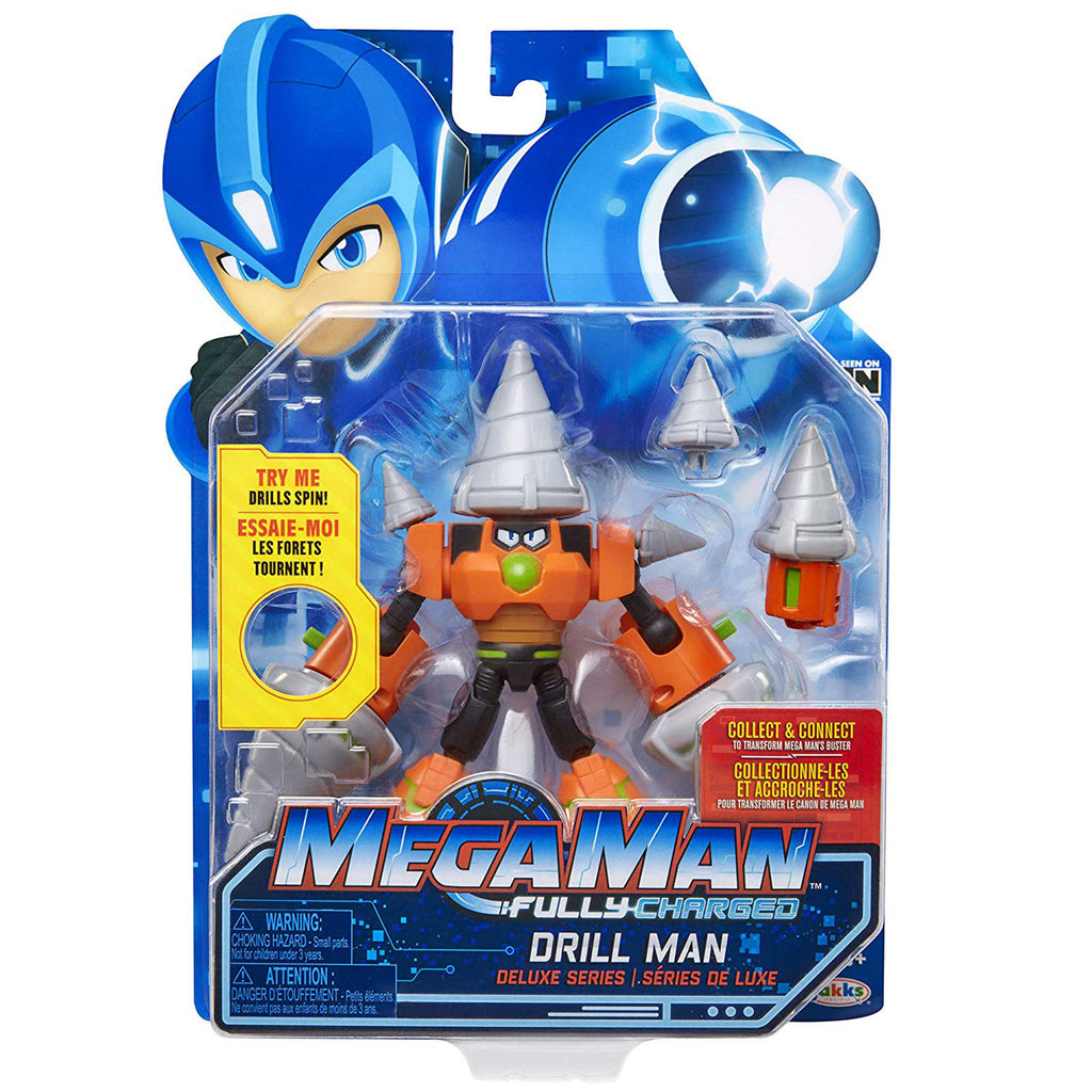Mega Man Fully Charged Drill Man Deluxe Figure - Radar Toys