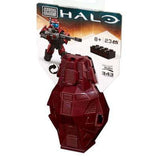 Mega Bloks Halo Metallic Crimson Spartan Drop Pod Building Set - Radar Toys