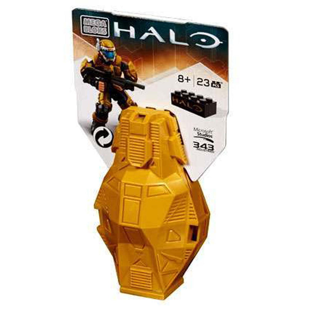 Mega Bloks Halo Metallic Gold Spartan Drop Pod Building Set - Radar Toys
