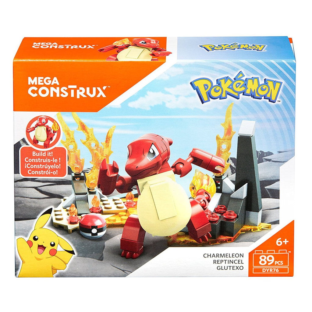 Mega Construx Pokemon Evolution Charmeleon Building Set - Radar Toys