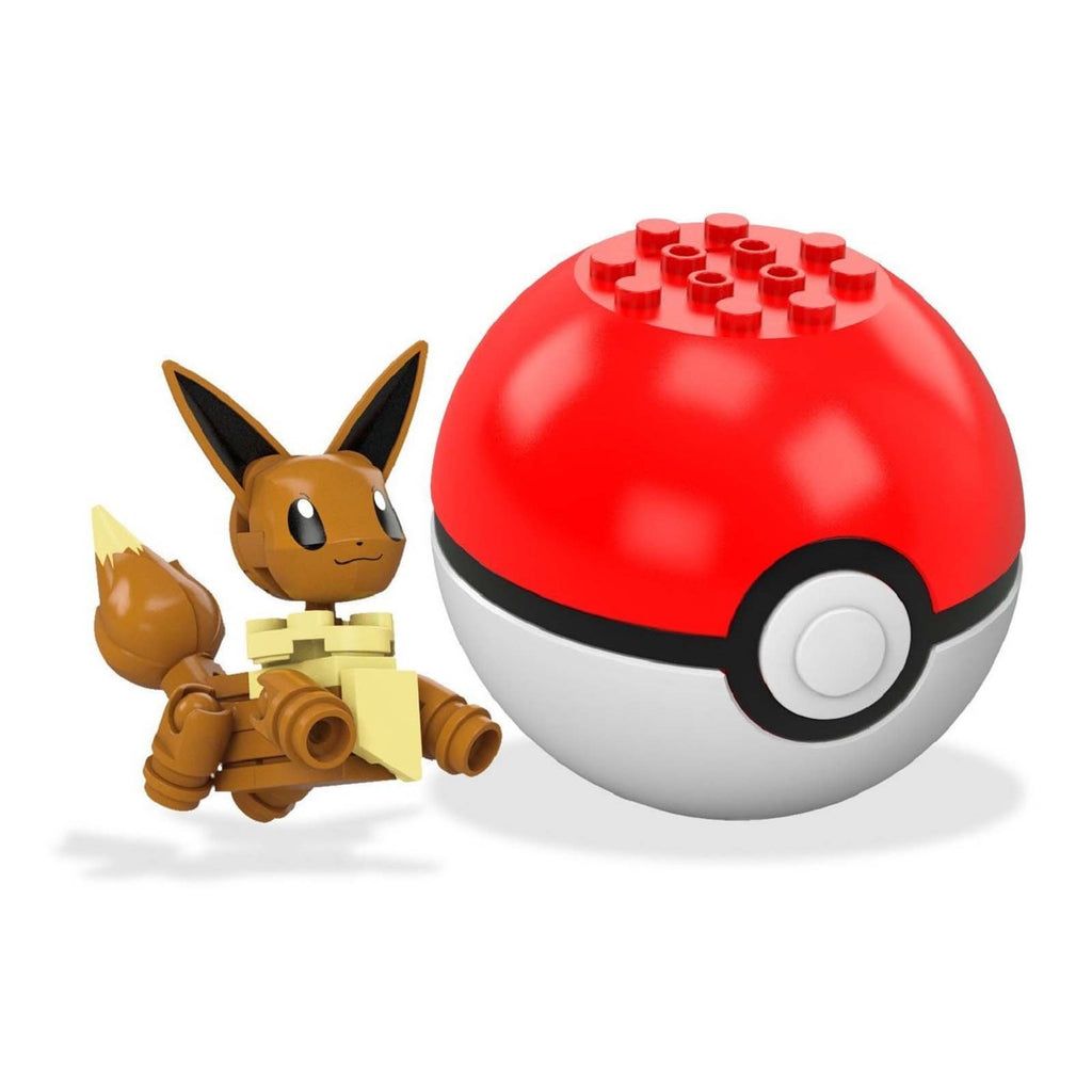 Mega Construx Pokemon Pokeball Eevee Building Set - Radar Toys