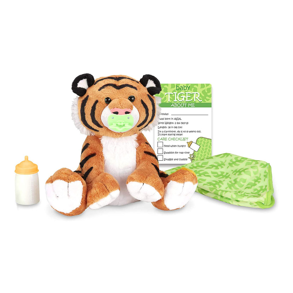 Melissa And Doug Feed Change & Comfort Baby Tiger 9 Inch Plush Figure 30450