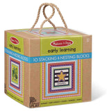 Melissa And Doug Stacking Nesting Blocks Shapes 10 Count - Radar Toys