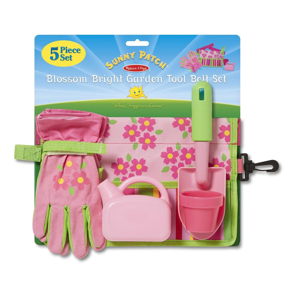 Melissa And Doug Bright Garden Tool Belt Set
