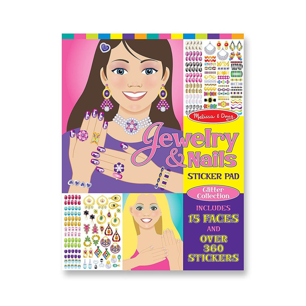 Melissa And Doug Jewelry And Nails Sticker Pad - Radar Toys