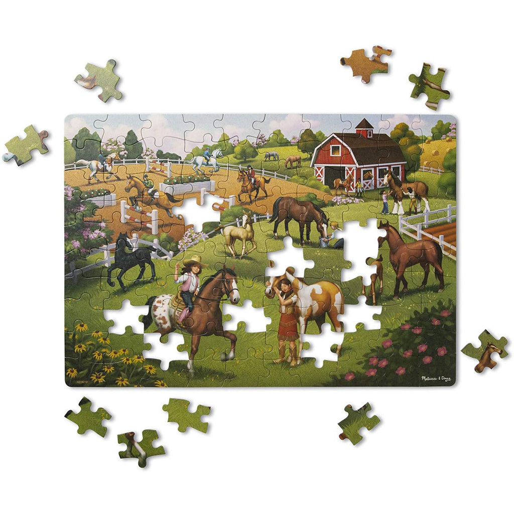 Melissa And Doug Natural Play Horse Adventure 100 Piece Puzzle - Radar Toys