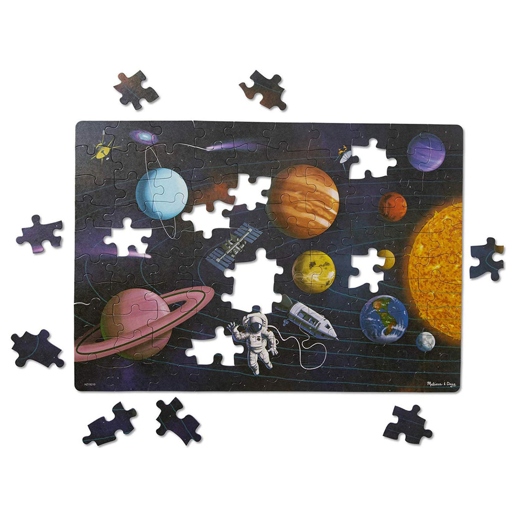 Melissa And Doug Natural Play Outer Space 100 Piece Puzzle - Radar Toys