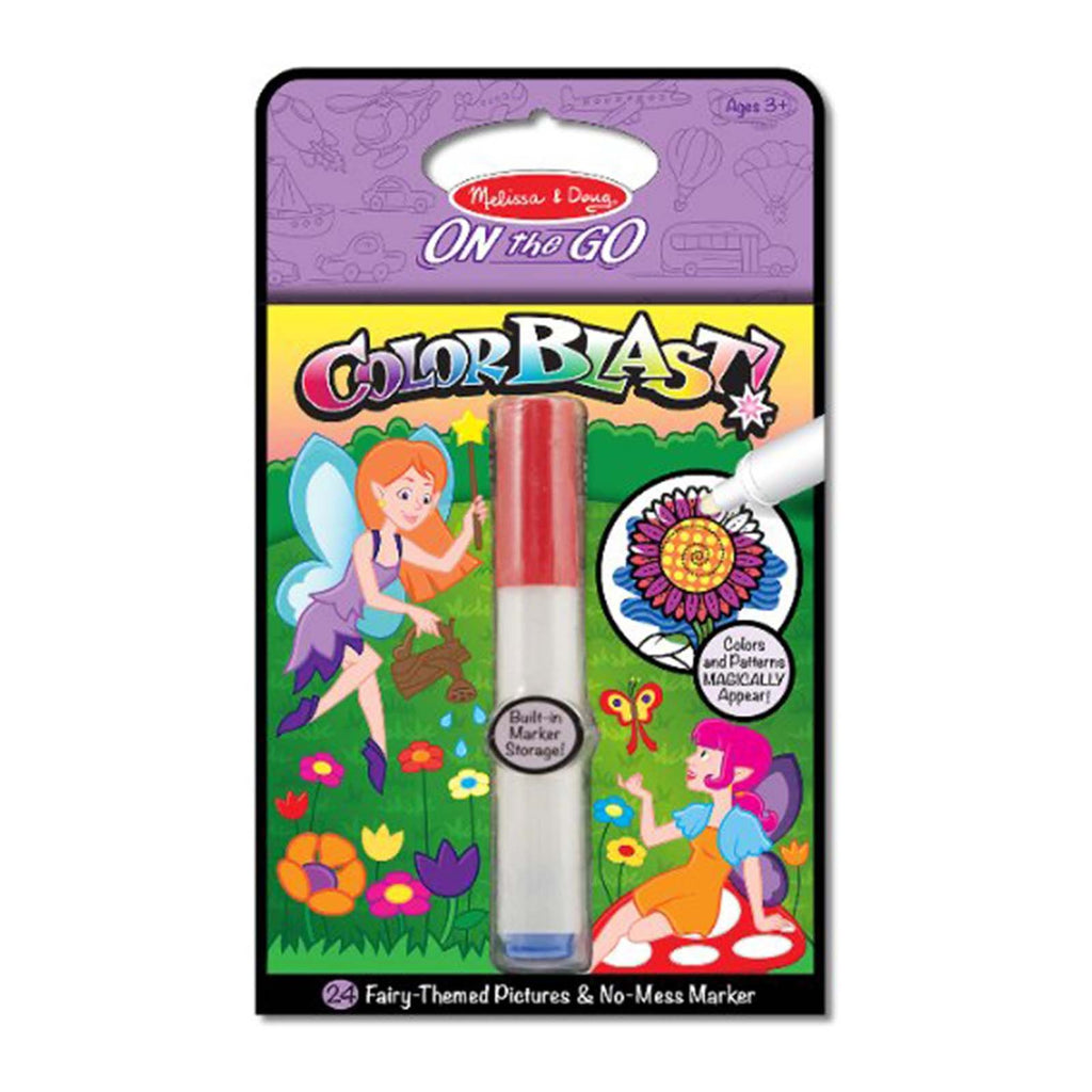 Melissa And Doug On The Go Fairies Color Blast With Marker Set - Radar Toys