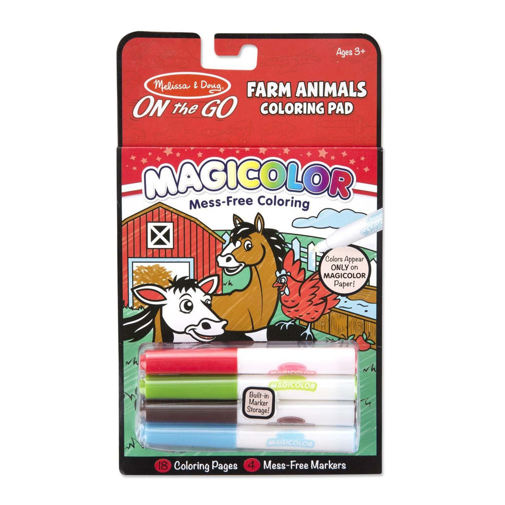 Melissa And Doug On The Go Magicolor Farm Animals Coloring Pad - Radar Toys