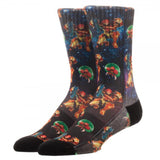 Metroid Samus Returns Sublimated One Pair Of Crew Socks - Radar Toys