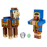 Minecraft Craft A Block Wandering Trader Llama Figure Set - Radar Toys