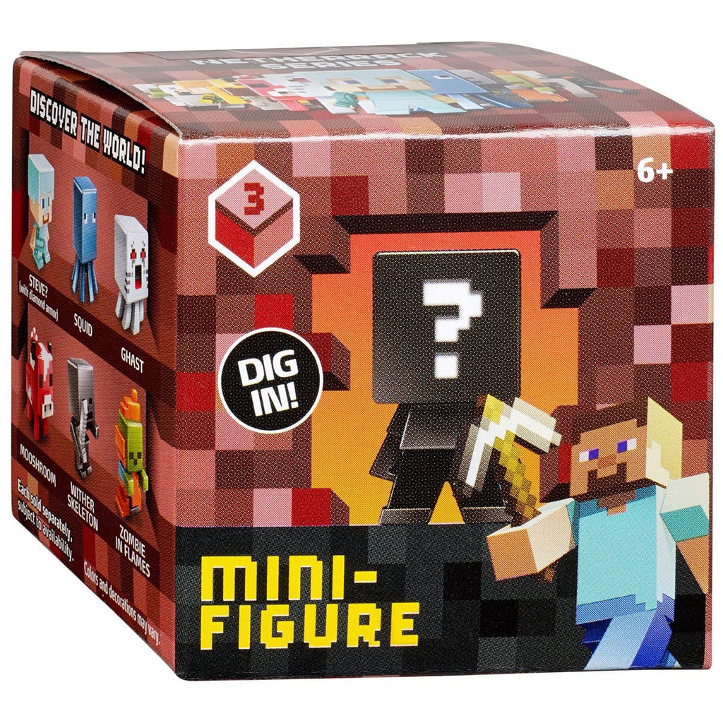 Minecraft Collectible Figure Series 3 Mystery Blind Box Figure
