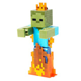 Minecraft Zombie In Flames 5 Inch Action Figure - Radar Toys