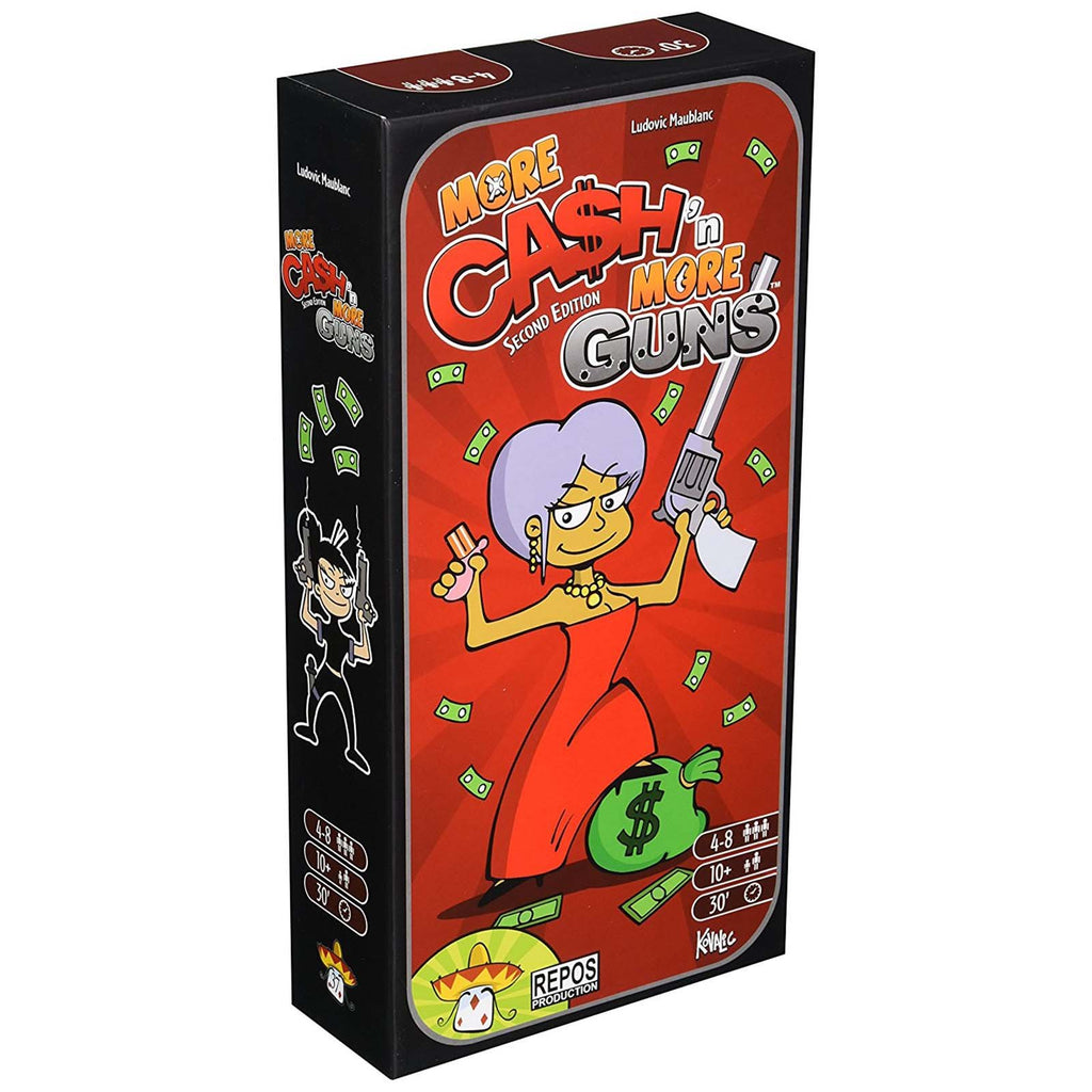 More Cash'n More Guns Expansion Card Game - Radar Toys