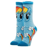 My Little Pony Rainbow Dash Fuzzy 1 Pair Of Cozy Socks - Radar Toys